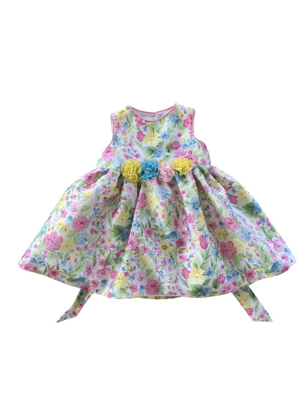 Marmellata Pastel Floral Infant Girl Special Occasion Dress 12M